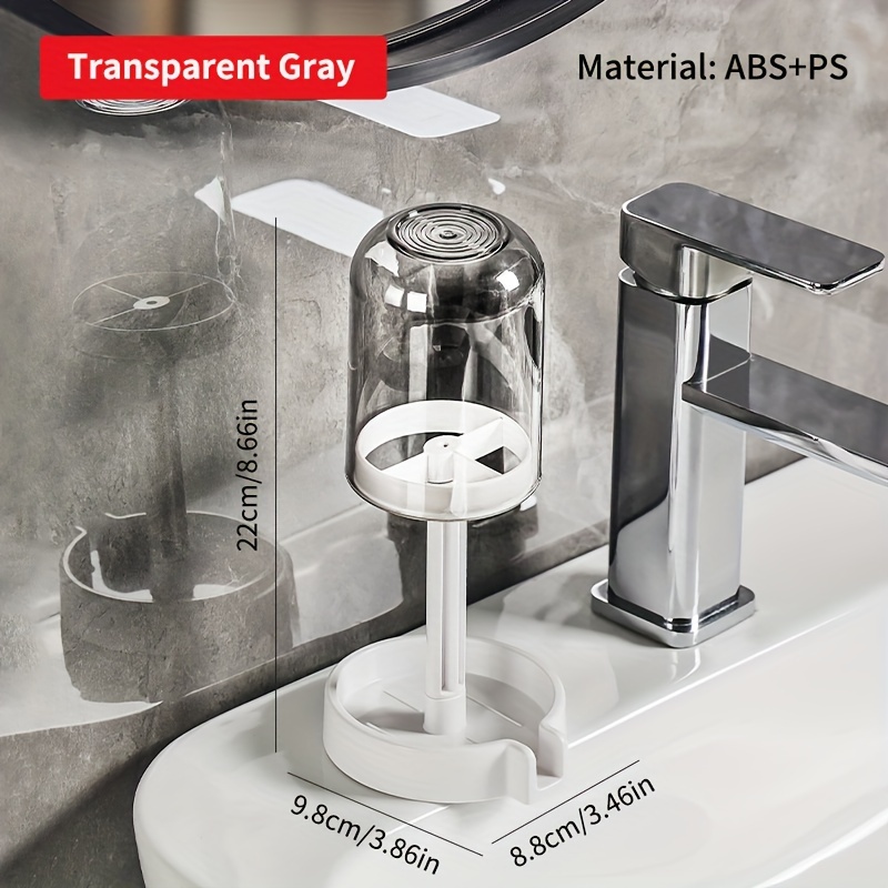 Multifunctional Plastic Toothbrush and Toothpaste Holder Set with Dustproof Cover and Water Drainage for Home Use