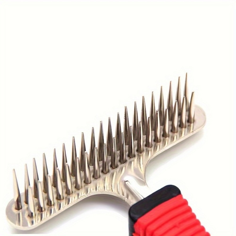Pet Hair Removal Comb Large Double Row Dog Comb For Thick Hair Hair Brush 2