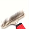 Pet Hair Removal Comb Large Double Row Dog Comb For Thick Hair Hair Brush 2