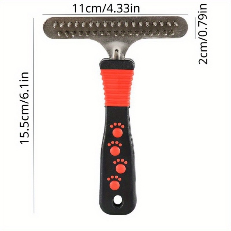 Pet Hair Removal Comb Large Double Row Dog Comb For Thick Hair Hair Brush 5