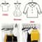 Portable Folding Clothes Hangers Plastic Travel Hangers Foldable Clothes Drying Rack For Travel 2