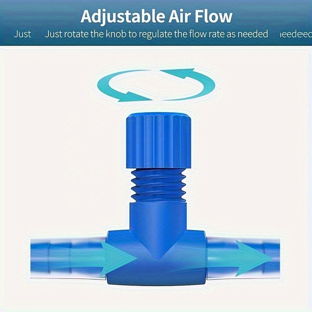 Aquarium Air Control Valve Adjustable OneWay Air Flow Regulator For Fish Tank Accessories 3