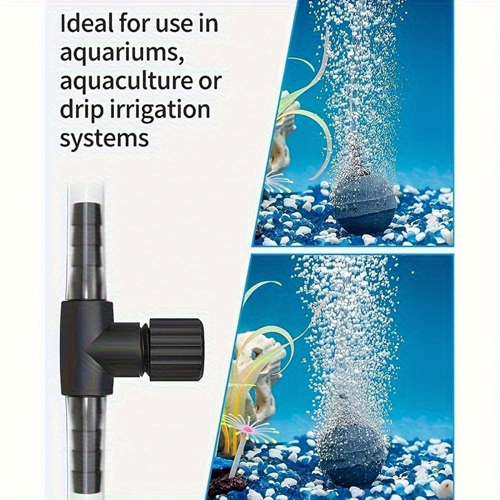 Aquarium Air Control Valve Adjustable OneWay Air Flow Regulator For Fish Tank Accessories 2