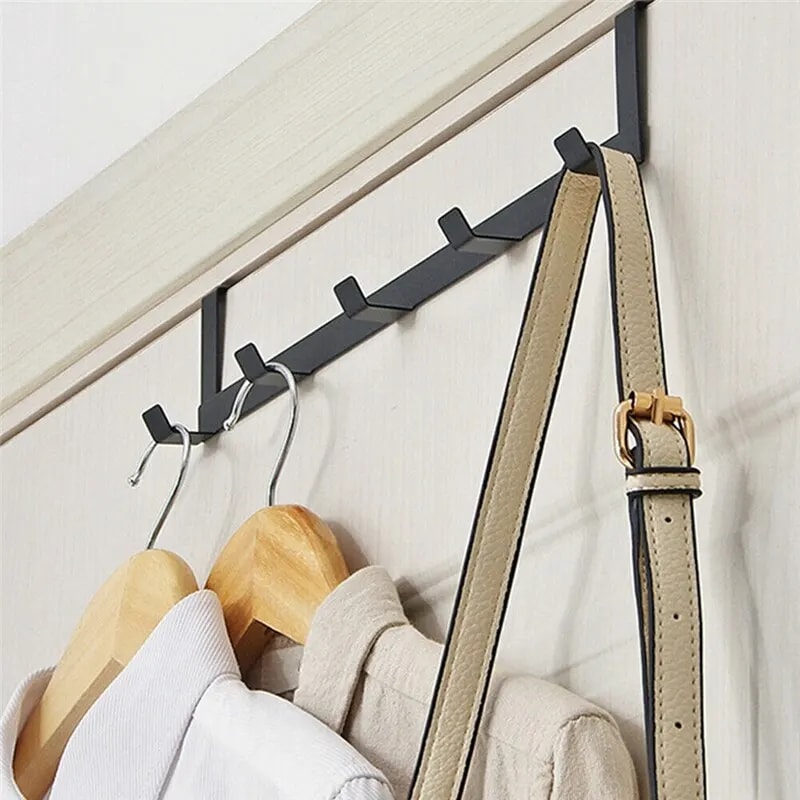 Hooks Over The Door Organizer Rack With Hooks For Clothes Coat Hat Towel Hanger Bathroom Kitchen Ac 1