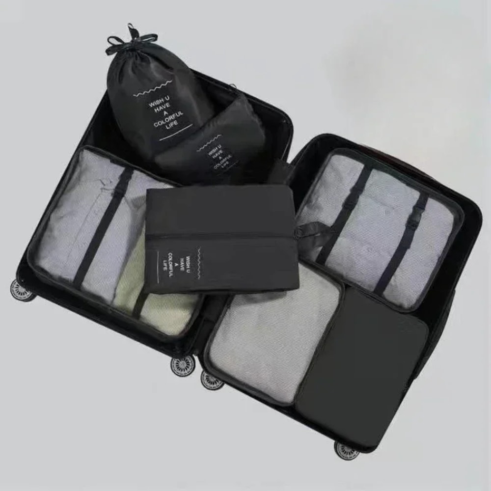Travel Bag Organizer Set Packing Cubes for Clothes Luggage Blanket Shoes Suitcase Pouch Organizer