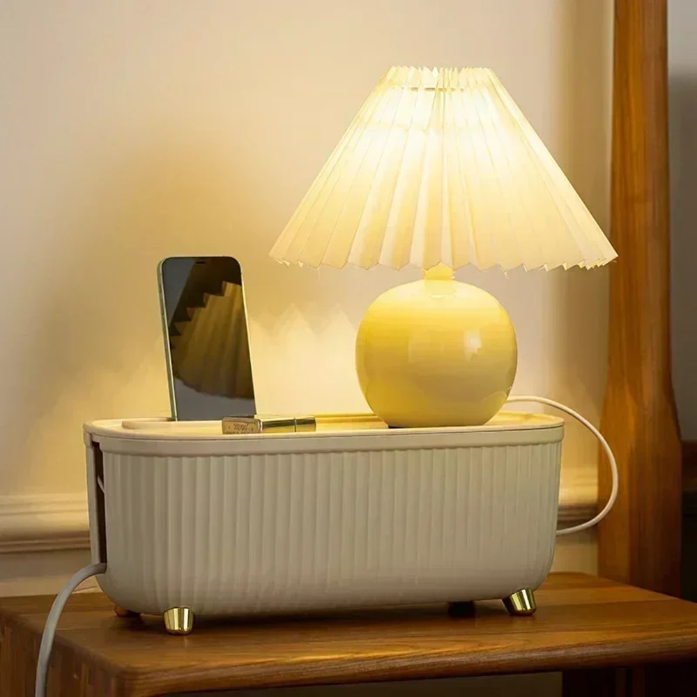 Wireless WiFi Router Shelf Nordic Cable Wire Organizer Socket Case Holder 4