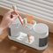 New Bathroom Toothbrush And Toothpaste Shelf Allinone Holder For Mouthwash Cup And Bathroom Wash Se 3