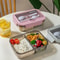Square Divided Bento Box With Tableware Leakproof MicrowaveSafe Lunch Box For Office Picnic Campin 1