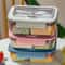 Square Divided Bento Box With Tableware Leakproof MicrowaveSafe Lunch Box For Office Picnic Campin 3