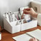Multifunctional Desktop Storage Box Home Office & Remote Control Organizer, Gift-Worthy Plastic Organizer for Cosmetic
