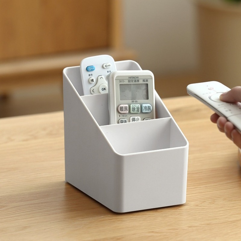 Multifunctional Desktop Storage Box Home Office & Remote Control Organizer, Gift-Worthy Plastic Organizer for Cosmetic