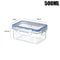 Sealed Refrigerator Storage Box With Lid Microwaveable Lunch Box Plastic Crisper 6