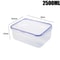 Sealed Refrigerator Storage Box With Lid Microwaveable Lunch Box Plastic Crisper 9