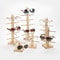 Elegant Multi-Layer Wooden Sunglass Display Rack Eyeglass & Jewelry Showcase for Multiple Pairs