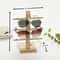 Elegant Multi-Layer Wooden Sunglass Display Rack Eyeglass & Jewelry Showcase for Multiple Pairs