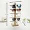 Elegant Multi-Layer Wooden Sunglass Display Rack Eyeglass & Jewelry Showcase for Multiple Pairs