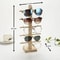 Elegant Multi-Layer Wooden Sunglass Display Rack Eyeglass & Jewelry Showcase for Multiple Pairs