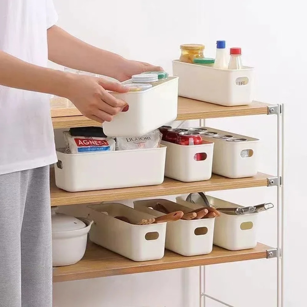 Stackable Desktop Storage Box MultiUse Organizer For Fruit Cosmetics And Sundries Large Capacity Ki 4