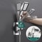 Adjustable Shower Bracket Holder No Punching Easy Installation Bathroom Accessory 2