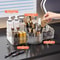 Rotating Acrylic Cosmetics Storage Box Large Capacity Organizer for Makeup Brushes & Lipstick