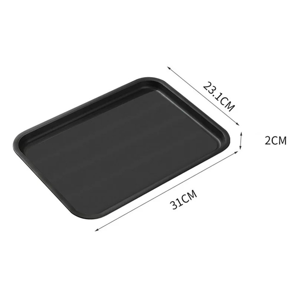 Non-Slip Melamine Serving Tray for Restaurants & Tea Service