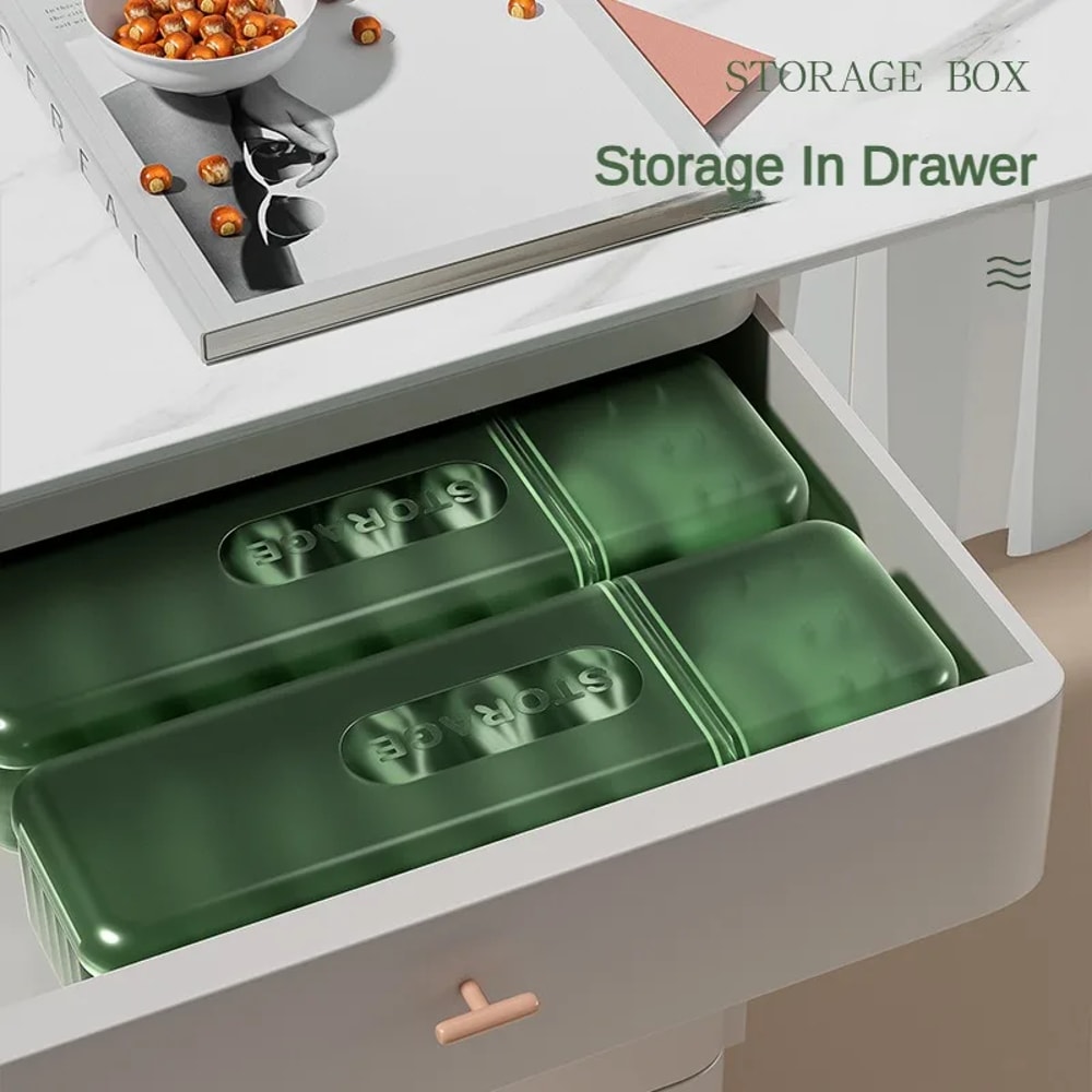 Cable Storage Box Organizer with Compartments Reusable Data Cable Storage Case for Home or Travel