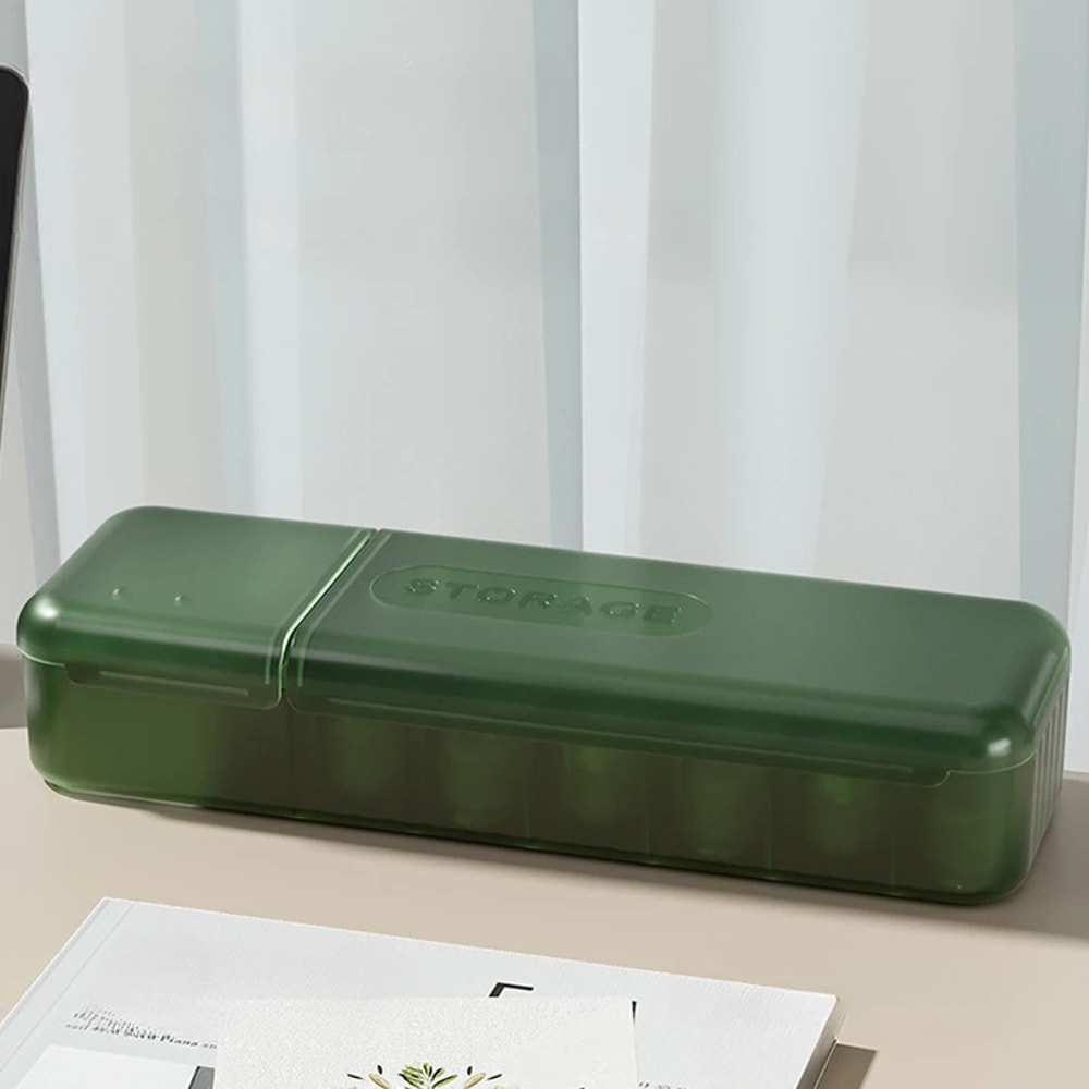 Cable Storage Box Organizer with Compartments Reusable Data Cable Storage Case for Home or Travel