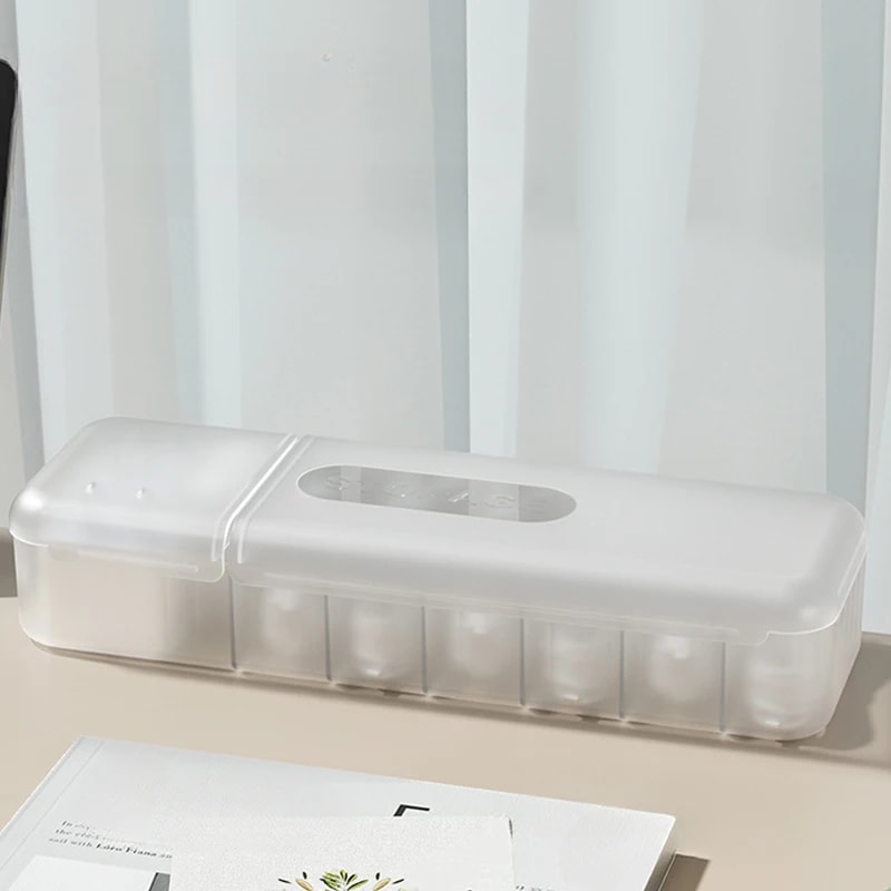 Cable Storage Box Organizer with Compartments Reusable Data Cable Storage Case for Home or Travel