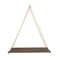 Wooden Hanging Plant Shelf with Hemp Rope Floating Wall Mounted Tray for Home, Garden, and Living Room Decoration
