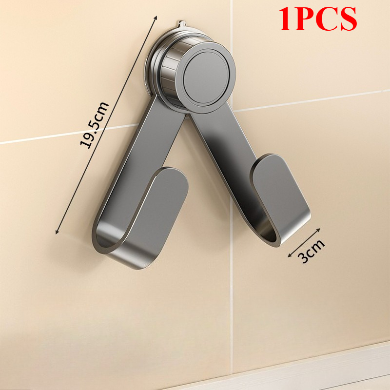 WallMounted Pot Lid Rack With Hooks MultiFunctional Holder Chopping Boar 7