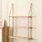 Wooden Floating Shelves With Rope Hanging For Wall Storage Living Room Decor Plant Flower Display 7