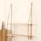 Wooden Floating Shelves With Rope Hanging For Wall Storage Living Room Decor Plant Flower Display 6