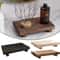 Wooden Tray Pedestal Stand MultiFunctional Storage Holder For Bathroom Kitchen And Home Decor 1