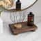 Wooden Tray Pedestal Stand MultiFunctional Storage Holder For Bathroom Kitchen And Home Decor 3