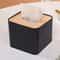 Bamboo Tissue Box Holder Solid Wood Napkin Storage Box For Home Desktop 8