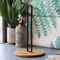 Nordic Style Bamboo Paper Towel Holder FreeStanding Vertical Storage Rack For Kitchen Countertop 2