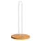 Nordic Style Bamboo Paper Towel Holder FreeStanding Vertical Storage Rack For Kitchen Countertop 6