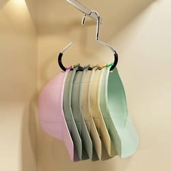 durable circle ring hat hanger non-marking, non-slip hat storage hook for scarves, towels & ties