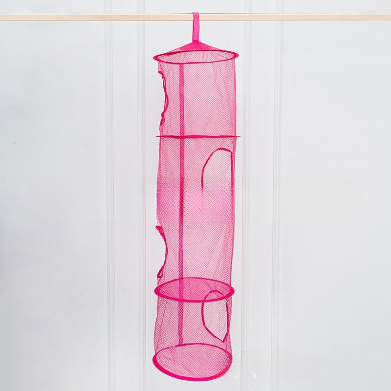 Foldable Plush Animal Storage Net Compartment Hanging Mesh Toy Hammock For Kids Room 9