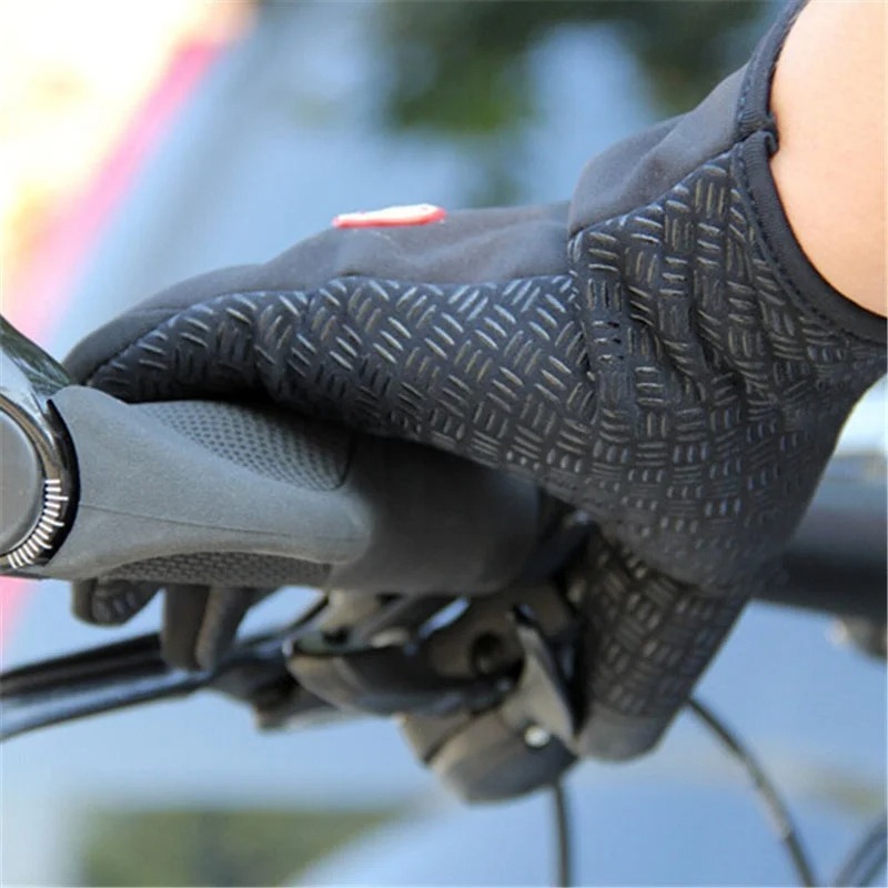 Mens Winter Cycling Gloves Waterproof Touchscreen Thermal NonSlip For Outdoor Motorcycle Driving 4