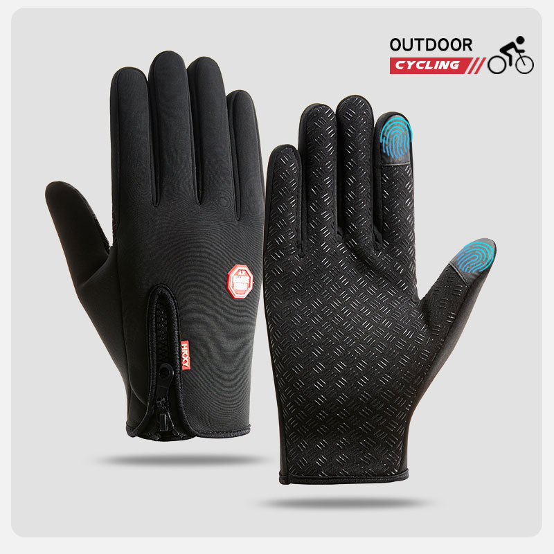 Mens Winter Cycling Gloves Waterproof Touchscreen Thermal NonSlip For Outdoor Motorcycle Driving 6