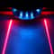Waterproof Bike Tail Light With Dual Laser Lines And LED Safety Warning 6