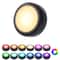 Wireless RGBW LED Puck Lights With Remote Dimmable Under Cabinet Closet Night Lamp 6