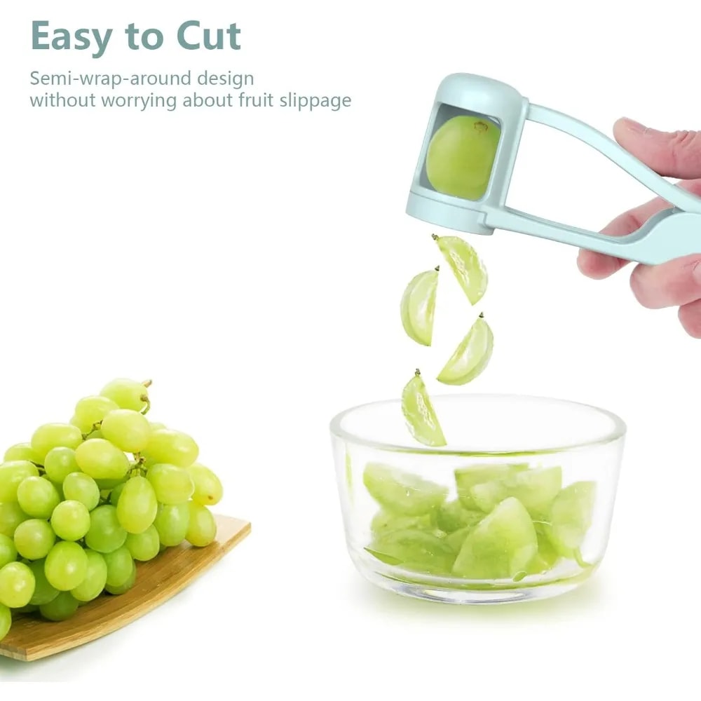 Stainless Steel Grape Slicer MultiPurpose Fruit Vegetable Cutter For Salad Prep Ideal For Tomatoes 1