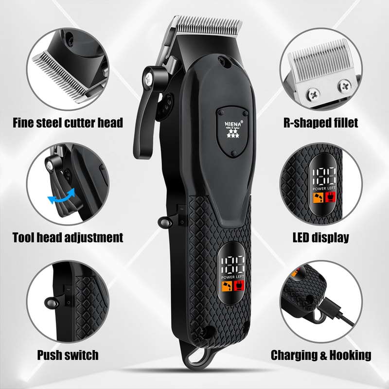Professional Hair Clipper And Shaver For Men Barber Shop Trimmer For Precision Cuts 1