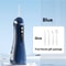 Portable Waterproof Dental Water Flosser with Cleaning Modes, Rechargeable and Teeth Whitening
