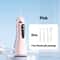 Portable Waterproof Dental Water Flosser with Cleaning Modes, Rechargeable and Teeth Whitening