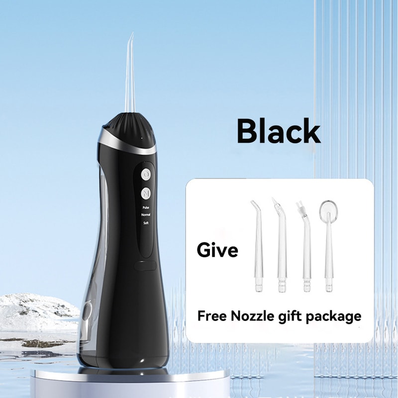 Portable Waterproof Dental Water Flosser with Cleaning Modes, Rechargeable and Teeth Whitening