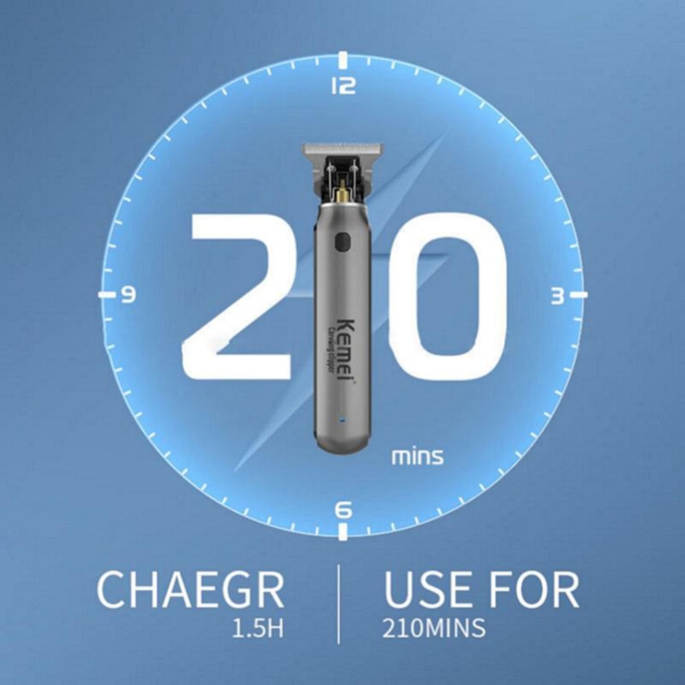 Powerful Cordless Hair Clipper For Men Rechargeable Beard And Hair Trimmer 3