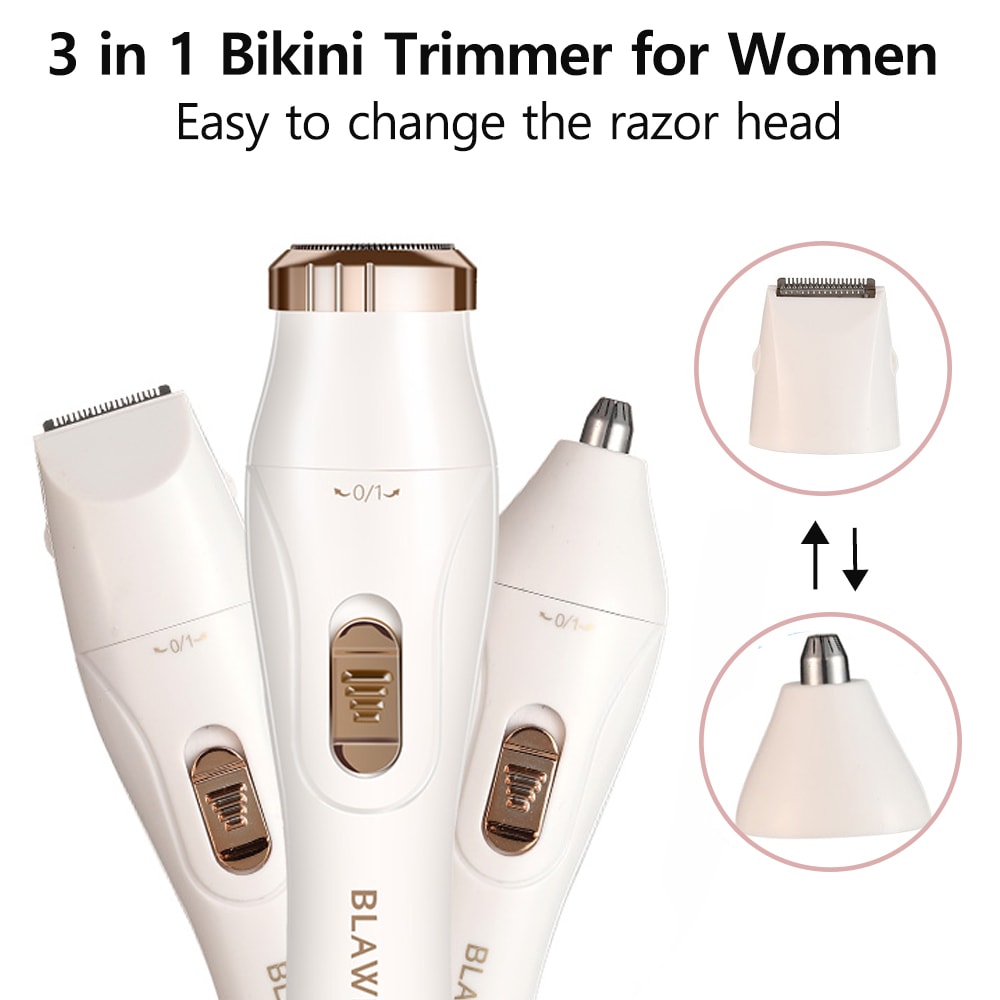 Portable Electric Shaver For Women Painless Bikini Trimmer Facial Razor For Smooth Skin 4
